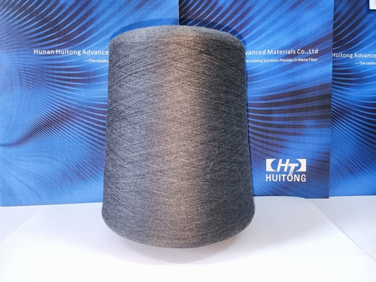Black Yarn 21s 28% Stainless Steel Fiber, 36% Cotton Blended with 36% Polyester for  Anti static Socks