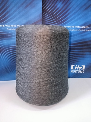 Black Yarn 21s 28% Stainless Steel Fiber, 36% Cotton Blended with 36% Polyester for  Anti static Socks