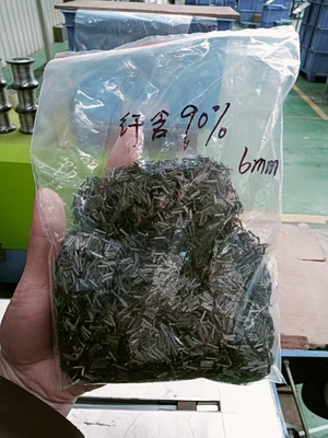 90% SS316L সহজে পানিতে দ্রবণীয় উপাদান লেপ PVA 6mm দৈর্ঘ্য সংক্ষিপ্ত ফাইবার