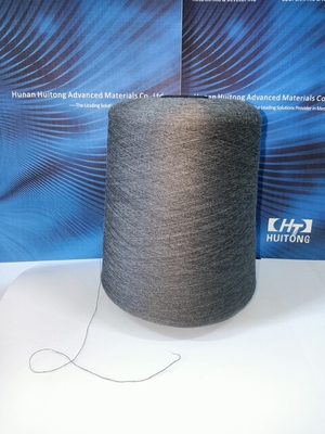 Black Yarn 21s 28% Stainless Steel Fiber, 36% Cotton Blended with 36% Polyester for  Anti static Socks